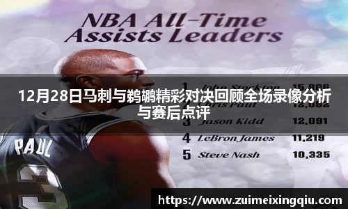 12月28日马刺与鹈鹕精彩对决回顾全场录像分析与赛后点评